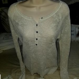 Aeropostale Lacy long sleeve top size medium